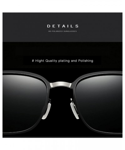 Men's Box Polarized Sunglasses Metal Driver Sun Shading Sunglasses (Color : C, Size : Medium) Medium B $20.89 Designer