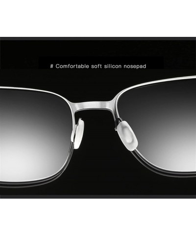 Men's Box Polarized Sunglasses Metal Driver Sun Shading Sunglasses (Color : C, Size : Medium) Medium B $20.89 Designer