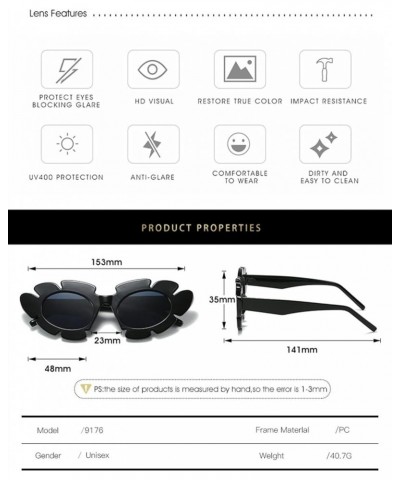 Fashion Men and Women Decorative Outdoor Party Sunglasses (Color : 7, Size : 1) 1 7 $16.61 Designer