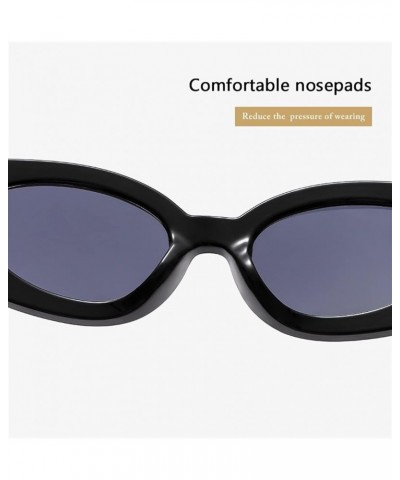 Oval Frame Hip-hop Outdoor Beach Men And Women Fashion Sunglasses Gift B $16.16 Designer