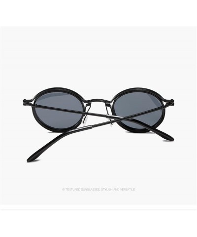 Retro Round Frame Metal Outdoor Vacation Trends Sunglasses for Men and Women (Color : C, Size : 1) 1 B $11.97 Designer