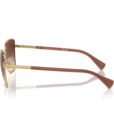 Women's Ra4146 Butterfly Sunglasses Shiny Gold/Gradient Brown $57.50 Butterfly