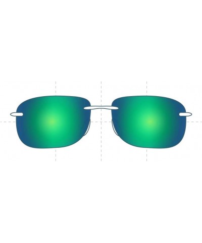 Ray Ban RB3239-1.2mm Nose Holes Replacement Lenses - Compatible with Ray Ban RB3239-1.2mm Nose Holes 62mm Frames Polarized Sf...