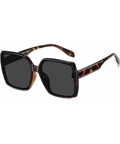 Fashionable Large Frame Women's HD Outdoor Holiday Decorative Sunglasses (Color : C, Size : 1) 1 B $18.92 Designer