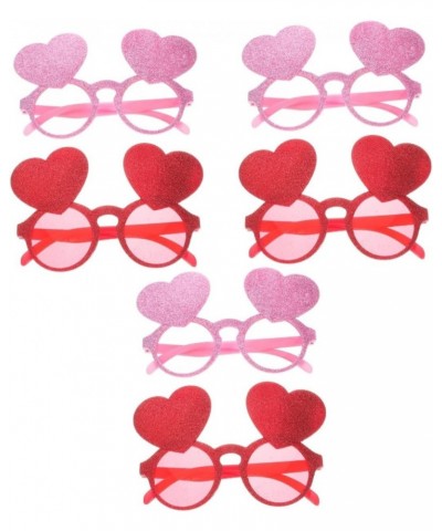 6 Pcs Heart Shaped Glasses Birthday Party Glasses Party Eyeglasses for Adults Novelty Party Eyewear Sunglasses for Women Chri...