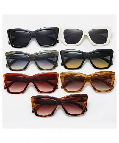 Retro cat Eye Men and Women Fashion Street Shooting Sunglasses Outdoor Vacation (Color : G, Size : Medium) Medium F $11.85 Ca...