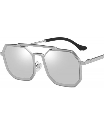 Punk Men's Sunglasses Fashion Metal Sunglasses Holiday Beach Decorative Sunglasses (Color : E, Size : 1) 1 H $16.05 Designer