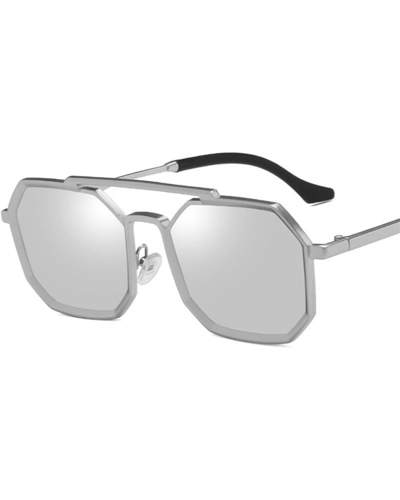 Punk Men's Sunglasses Fashion Metal Sunglasses Holiday Beach Decorative Sunglasses (Color : E, Size : 1) 1 H $16.05 Designer