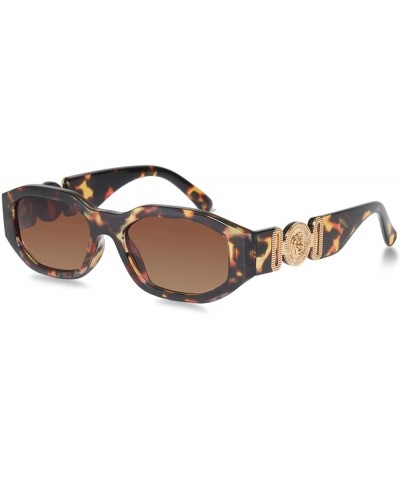 Trendy Rectangle Sunglasses for Women Men Model-TRACER C3-tortoise $11.99 Rectangular