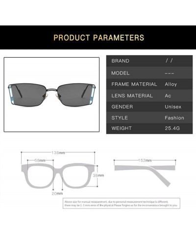 Fashion Small Frame Sunglasses Men and Women Outdoor Vacation Decorative Sunglasses (Color : G, Size : 1) 1 F $17.71 Designer