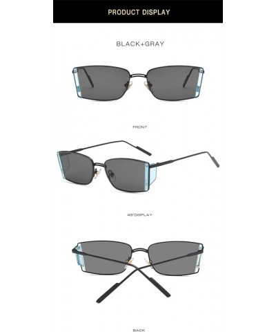 Fashion Small Frame Sunglasses Men and Women Outdoor Vacation Decorative Sunglasses (Color : G, Size : 1) 1 F $17.71 Designer