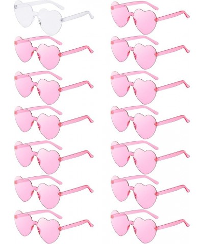 14 Pcs Heart Shaped Sunglasses for Women Heart Glasses Pack for Bachelorette Party Favor Valentines Gifts. 13pink&1white $9.8...