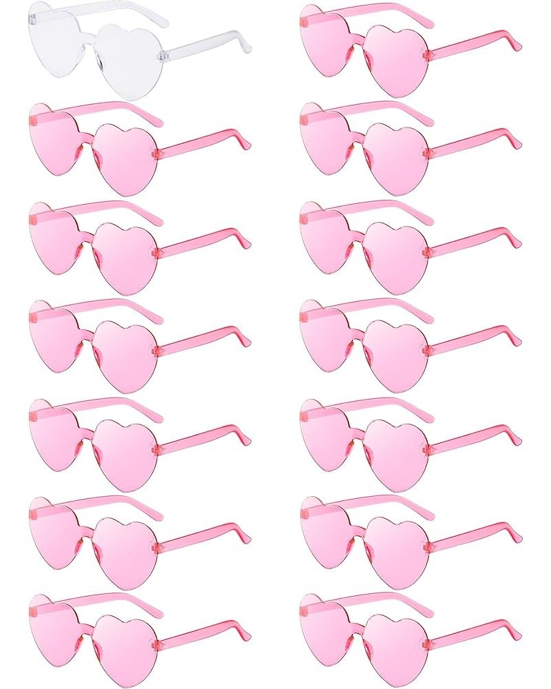 14 Pcs Heart Shaped Sunglasses for Women Heart Glasses Pack for Bachelorette Party Favor Valentines Gifts. 13pink&1white $9.8...