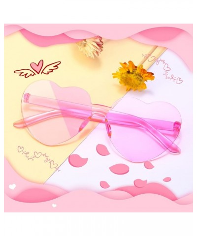 14 Pcs Heart Shaped Sunglasses for Women Heart Glasses Pack for Bachelorette Party Favor Valentines Gifts. 13pink&1white $9.8...