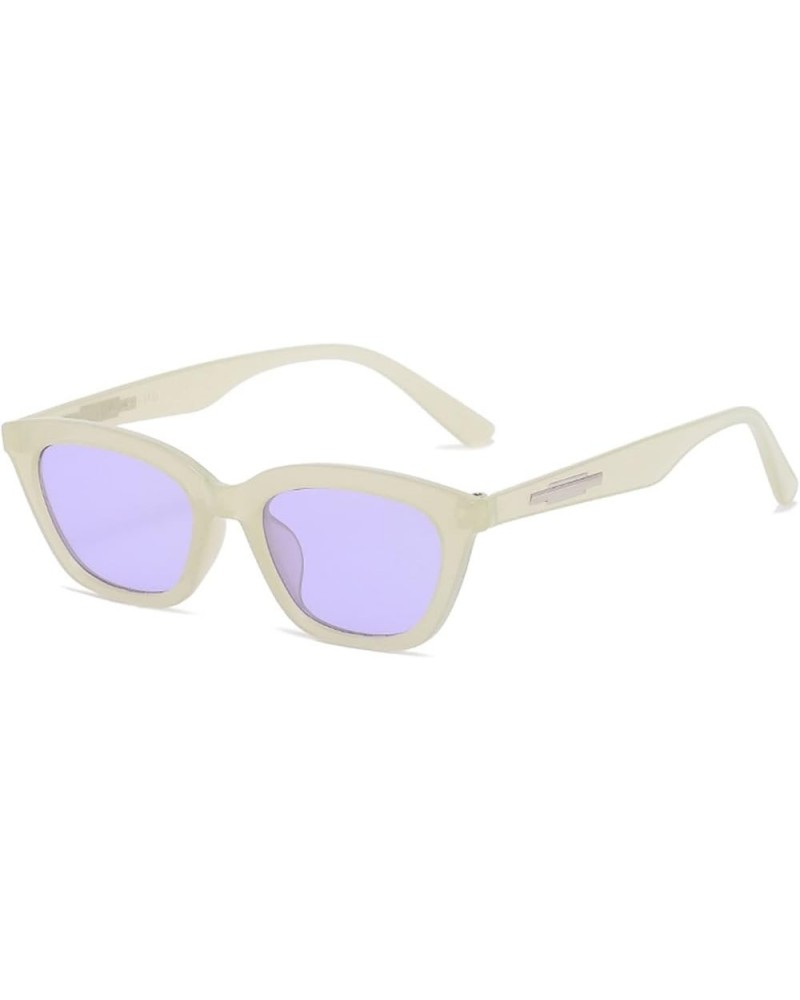 Cat Eye Small Frame Outdoor Holiday Photo Fashion Decorative Sunglasses (Color : C, Size : 1) 1 C $16.51 Designer