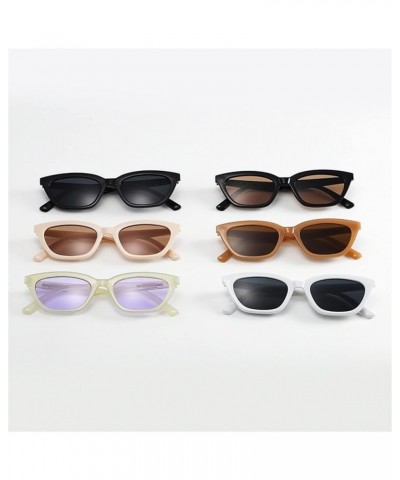 Cat Eye Small Frame Outdoor Holiday Photo Fashion Decorative Sunglasses (Color : C, Size : 1) 1 C $16.51 Designer