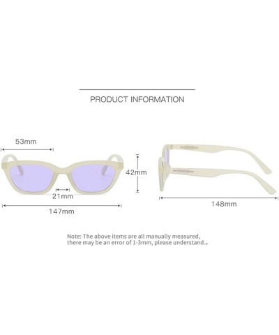 Cat Eye Small Frame Outdoor Holiday Photo Fashion Decorative Sunglasses (Color : C, Size : 1) 1 C $16.51 Designer