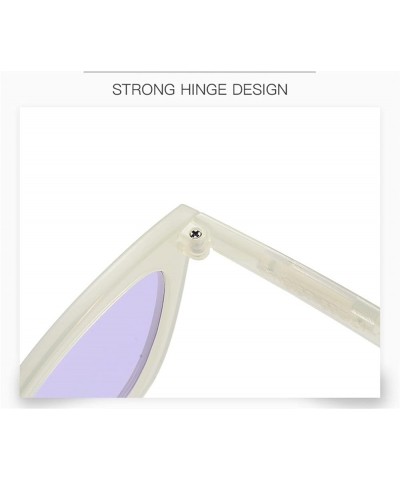 Cat Eye Small Frame Outdoor Holiday Photo Fashion Decorative Sunglasses (Color : C, Size : 1) 1 C $16.51 Designer