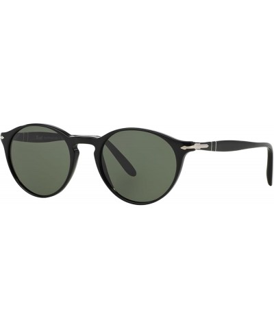 Po3092sm Steve McQueen Round Sunglasses Black/Green $111.65 Round