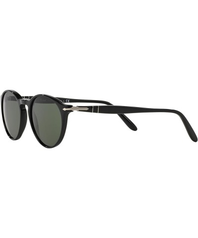 Po3092sm Steve McQueen Round Sunglasses Black/Green $111.65 Round