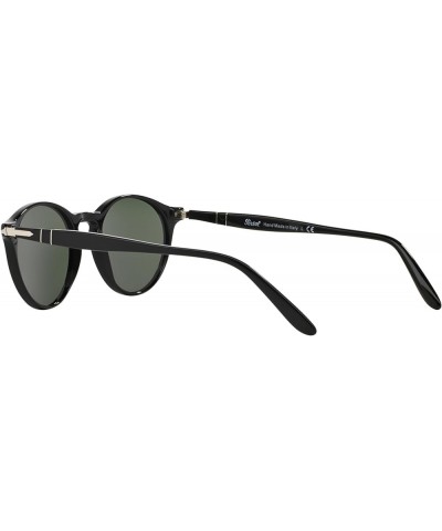 Po3092sm Steve McQueen Round Sunglasses Black/Green $111.65 Round