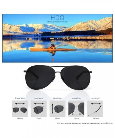 Trendy Polarized Aviator Sunglasses for Men Women Sun Glasses UV400 $8.09 Pilot