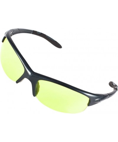 Qtqgoitem Adult Dark Blue Plastic Half Rim Yellow Green Lens Sunglasses Glasses (Model: 49c dd9 2da 0fa a28) $10.76 Designer