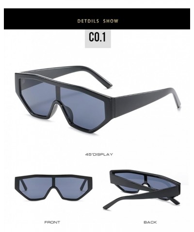 Large Frame Fashion Outdoor Vacation Retro Men and Women Sunglasses (Color : 7, Size : 1) 1 4 $20.50 Designer