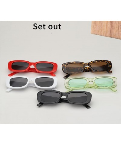 Square Fashion Men and Women Decorative Sunglasses (Color : C, Size : 1) 1 D $12.61 Designer