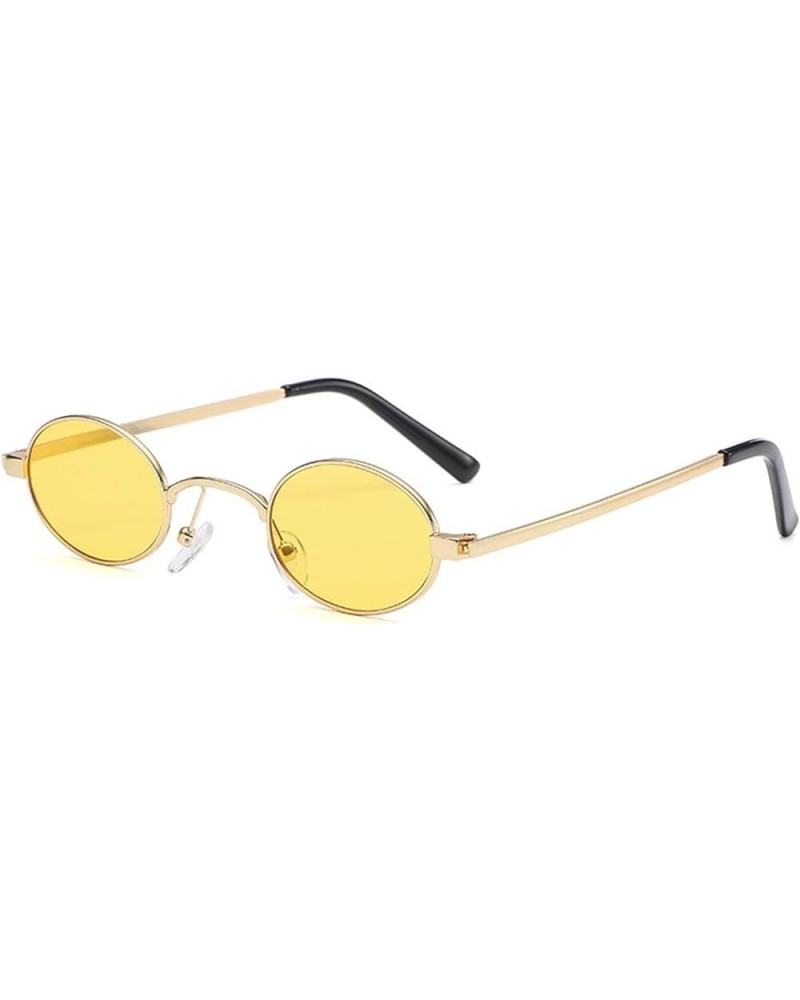 Small Frame Punk Retro Round Frame Sunglasses Men and Women Decoration (Color : D, Size : Medium) Medium E $18.86 Round