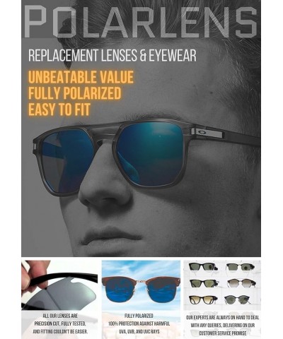 Polarised Replacement Lenses for Oakley Oil Drum - Compatible with Oakley Oil Drum Sunglasses Ice Blue $15.25 Designer