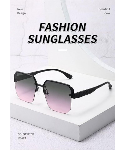 Metal Large Frame Men and Women Fashion Sunglasses Outdoor Sports Riding and Driving Sunglasses Sunglasses Womens (Color : C,...