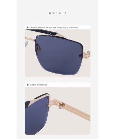 Square Sunglasses Male Business Outdoor Driver Driving Square Sunglasses (Color : F, Size : Medium) Medium B $33.62 Designer