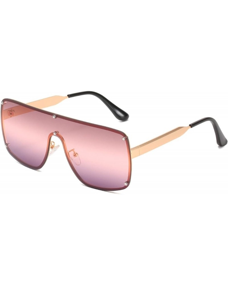 Large Frame Men's Sunglasses Women's Street Outdoor Vacation Sunshade (Color : B, Size : Medium) Medium F $27.40 Designer