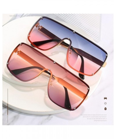 Large Frame Men's Sunglasses Women's Street Outdoor Vacation Sunshade (Color : B, Size : Medium) Medium F $27.40 Designer