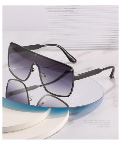 Large Frame Men's Sunglasses Women's Street Outdoor Vacation Sunshade (Color : B, Size : Medium) Medium F $27.40 Designer