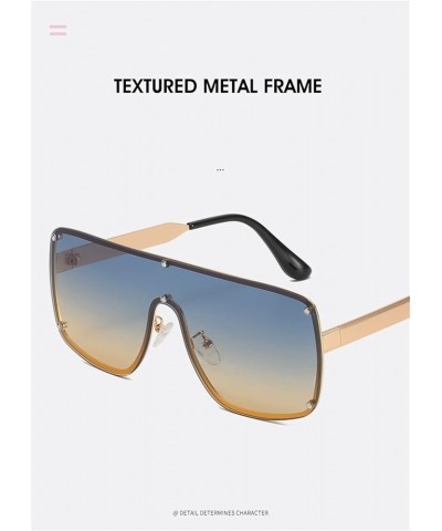 Large Frame Men's Sunglasses Women's Street Outdoor Vacation Sunshade (Color : B, Size : Medium) Medium F $27.40 Designer