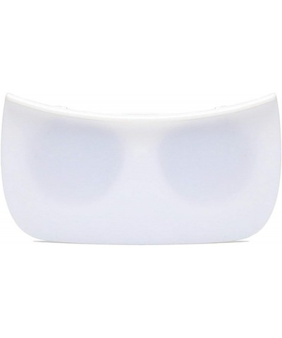 One Piece Square Sunglasses 2021 Women Men Oversized Sun Shades Glasses Luxury Girl Flip Sun Glasses Eyewear White $10.04 Ove...