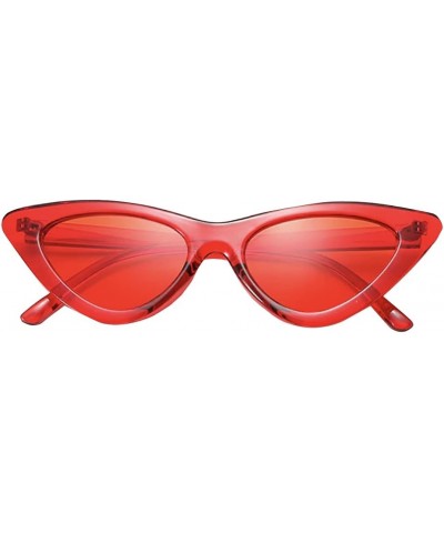 Translucent Cat Eye Sunglasses (Red), Medium $7.64 Cat Eye