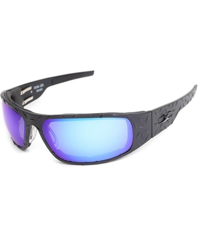 Big Daddy Bagger Polarized Mirror Lens Sunglasses with Black Diamond Frame Polarized Mirror Blue $71.72 Designer