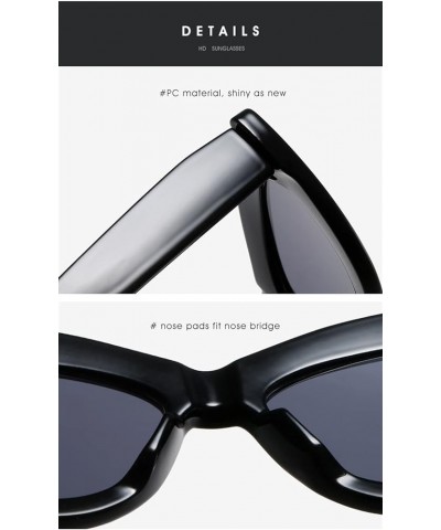 Cat Eye Men and Women Fashion Outdoor Vacation UV400 Decorative Sunglasses (Color : B, Size : 1) 1 C $16.84 Designer