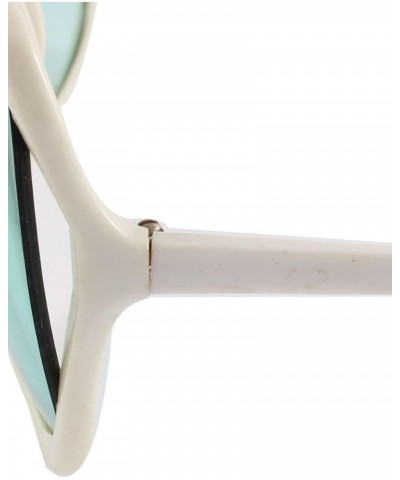 Qtqgoitem Plastic Full Frame Single Bridge Woman Spectacles Sunglasses White (Model: bc3 67c 55f f87 c33) $10.09 Designer