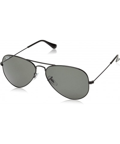 RB3025 AVIATOR Large Metal Black Crystal Grey Sunglasses $55.13 Aviator