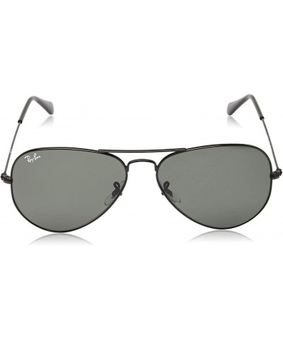 RB3025 AVIATOR Large Metal Black Crystal Grey Sunglasses $55.13 Aviator