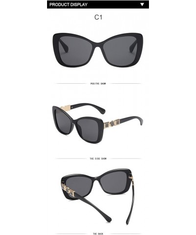 Oval Men and Women Fashion Sunglasses Outdoor Vacation Beach Decorative Sunglasses (Color : 7, Size : 1) 1 4 $11.99 Designer