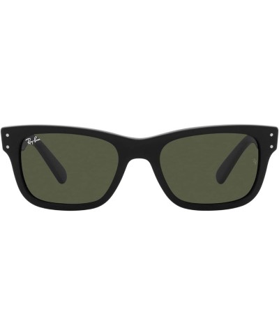 Men's RB2283 Mr. BuRBank Rectangular Sunglasses Black/Green $49.35 Rectangular