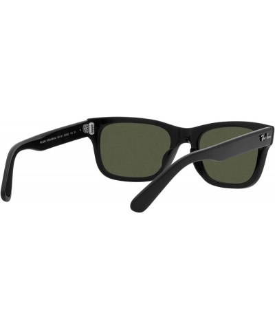 Men's RB2283 Mr. BuRBank Rectangular Sunglasses Black/Green $49.35 Rectangular