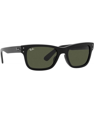 Men's RB2283 Mr. BuRBank Rectangular Sunglasses Black/Green $49.35 Rectangular