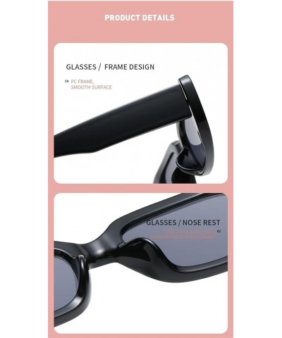 Small Frame Square Ink Street Photography Sunglasses (Color : G, Size : Medium) Medium B $15.31 Sport