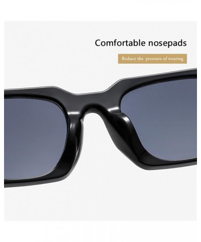 Rectangular Small Frame Men And Women Outdoor Vacation Sunglasses D $18.92 Designer